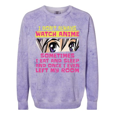 Anime Merch For Teen Girls  Boys Kawaii Anime Lover  Colorblast Crewneck Sweatshirt