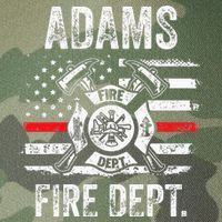 Adams Massachusetts Fire Department Thin Red Line Fireman Legacy Tie Dye Trucker Hat