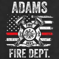 Adams Massachusetts Fire Department Thin Red Line Fireman 7 Panel Mesh Trucker Snapback Hat