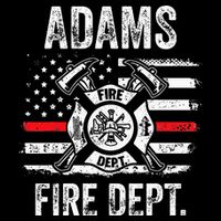 Adams Massachusetts Fire Department Thin Red Line Fireman Impact Tech Backpack