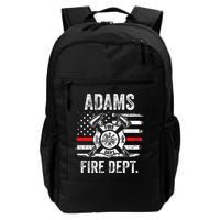 Adams Massachusetts Fire Department Thin Red Line Fireman Backpack