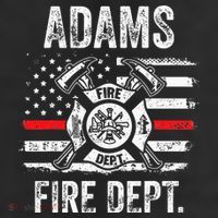 Adams Massachusetts Fire Department Thin Red Line Fireman 11oz C Handle Ceramic Mug