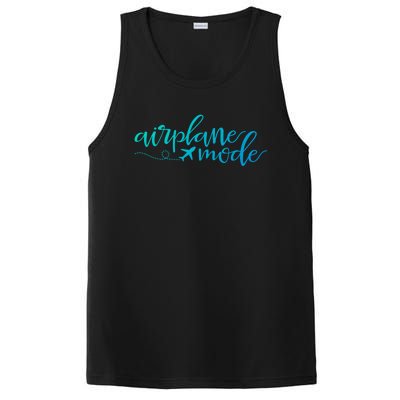 Airplane Mode Funny Vacation Travel Adventure Matching Gift PosiCharge Competitor Tank