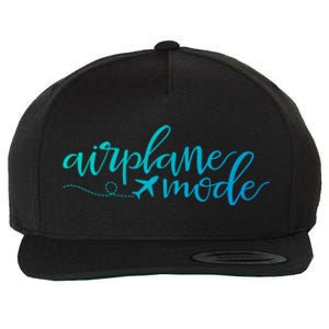 Airplane Mode Funny Vacation Travel Adventure Matching Gift Wool Snapback Cap