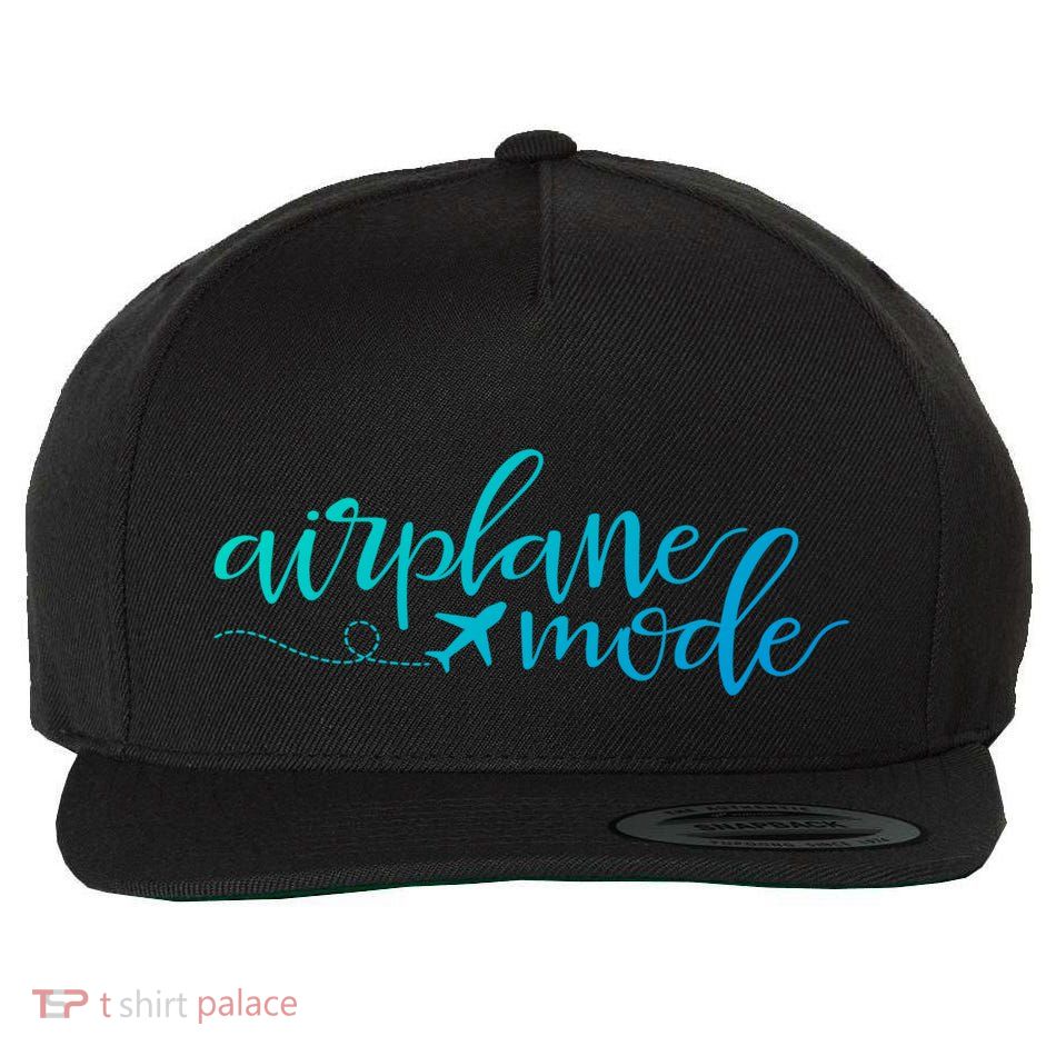 Airplane Mode Funny Vacation Travel Adventure Matching Gift Wool Snapback Cap