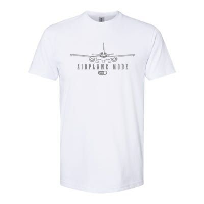 Airplane Mode Funny Pilot Aviation Great Gift Softstyle CVC T-Shirt