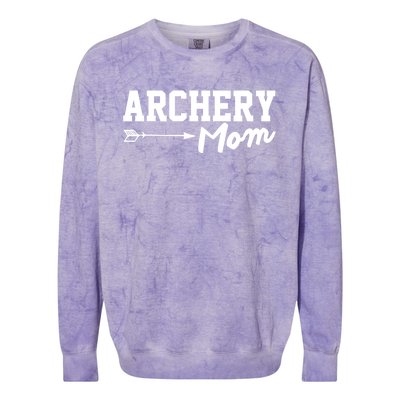 Archery Mom Funny Bow Hunting Archery Mothers Day Funny Gift Colorblast Crewneck Sweatshirt