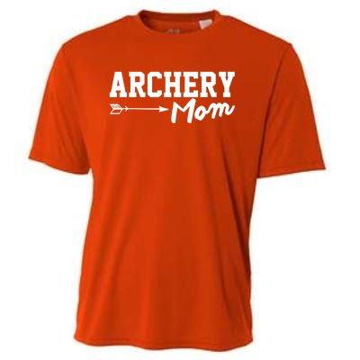 Archery Mom Funny Bow Hunting Archery Mothers Day Funny Gift Cooling Performance Crew T-Shirt