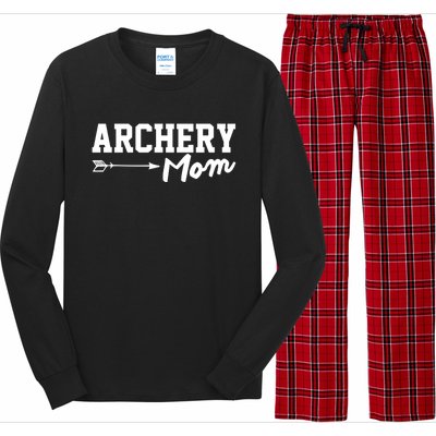 Archery Mom Funny Bow Hunting Archery Mothers Day Funny Gift Long Sleeve Pajama Set