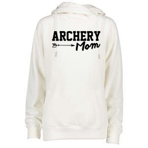 Archery Mom Funny Bow Hunting Archery Mothers Day Funny Gift Womens Funnel Neck Pullover Hood