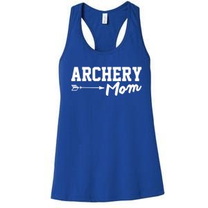 Archery Mom Funny Bow Hunting Archery Mothers Day Funny Gift Women's Racerback Tank