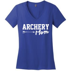 Archery Mom Funny Bow Hunting Archery Mothers Day Funny Gift Women's V-Neck T-Shirt