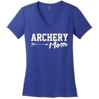 Archery Mom Funny Bow Hunting Archery Mothers Day Funny Gift Women's V-Neck T-Shirt