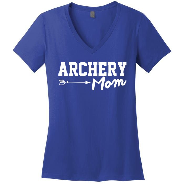 Archery Mom Funny Bow Hunting Archery Mothers Day Funny Gift Women's V-Neck T-Shirt