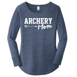 Archery Mom Funny Bow Hunting Archery Mothers Day Funny Gift Women's Perfect Tri Tunic Long Sleeve Shirt