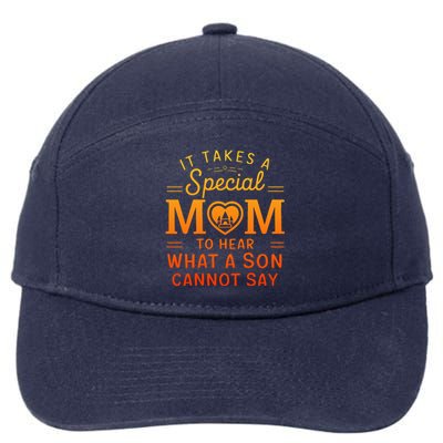 Autism Mom Funny Gift 7-Panel Snapback Hat