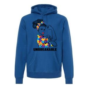 Autism Mom Funny Gift Autism Mama Awareness Gift Autistic Parents Great Gift Premium Hoodie