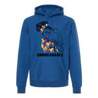 Autism Mom Funny Gift Autism Mama Awareness Gift Autistic Parents Great Gift Premium Hoodie