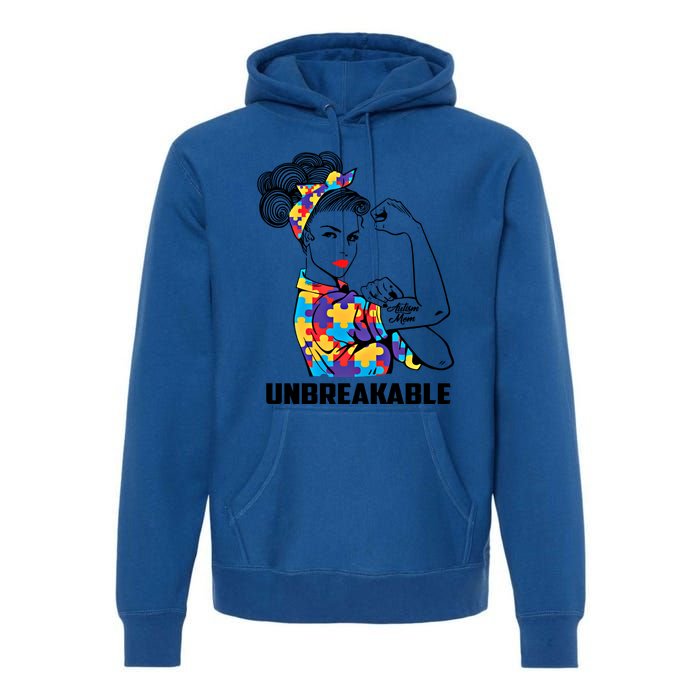 Autism Mom Funny Gift Autism Mama Awareness Gift Autistic Parents Great Gift Premium Hoodie