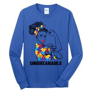 Autism Mom Funny Gift Autism Mama Awareness Gift Autistic Parents Great Gift Tall Long Sleeve T-Shirt