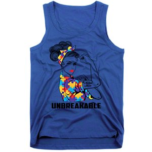 Autism Mom Funny Gift Autism Mama Awareness Gift Autistic Parents Great Gift Tank Top