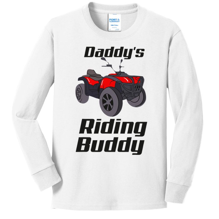 ATV Mudding Four 4 Wheeler Riding Gear Racing Quad Bike UTF Kids Long Sleeve Shirt