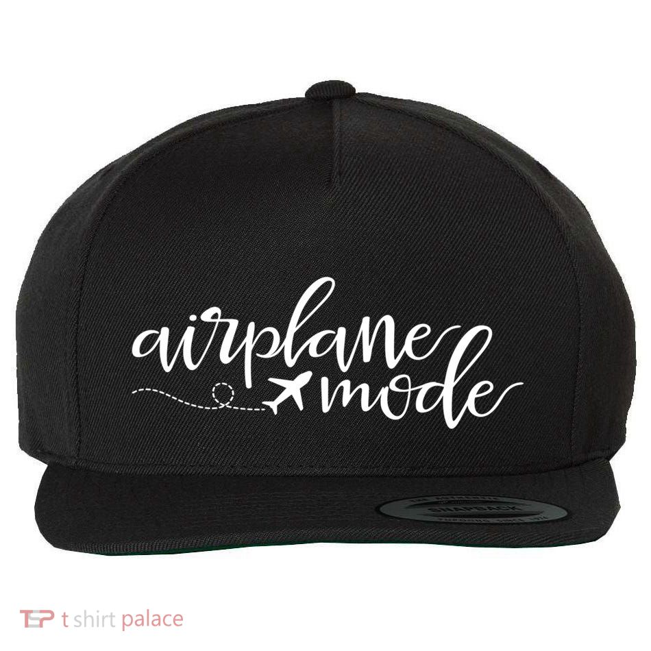 Airplane Mode Funny Vacation Travel Adventure Matching Gift Wool Snapback Cap