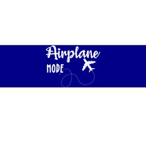 Airplane Mode Funny World Traveler Hiking Camping Holiday Meaningful Gift Bumper Sticker