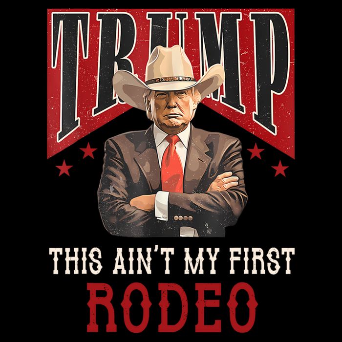 AinT My First Rodeo Donald Trump Western Cowboy Drawstring Bag