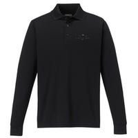 Airplane Mode Funny Pilot Aviation Performance Long Sleeve Polo