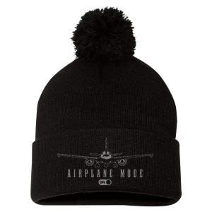 Airplane Mode Funny Pilot Aviation Pom Pom 12in Knit Beanie