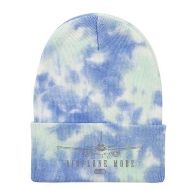 Airplane Mode Funny Pilot Aviation Tie Dye 12in Knit Beanie