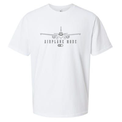 Airplane Mode Funny Pilot Aviation Sueded Cloud Jersey T-Shirt