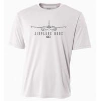 Airplane Mode Funny Pilot Aviation Cooling Performance Crew T-Shirt