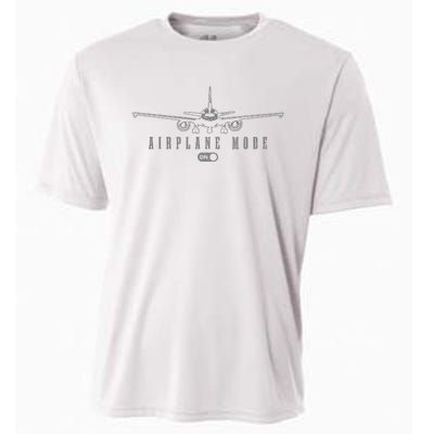 Airplane Mode Funny Pilot Aviation Cooling Performance Crew T-Shirt