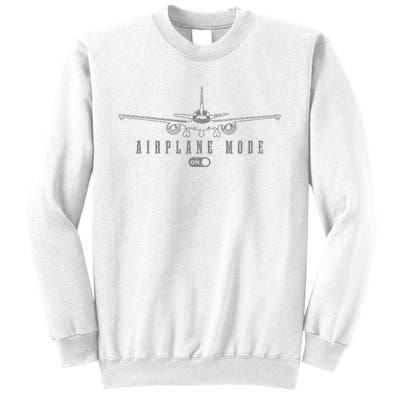 Airplane Mode Funny Pilot Aviation Sweatshirt