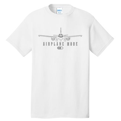 Airplane Mode Funny Pilot Aviation Tall T-Shirt