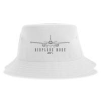 Airplane Mode Funny Pilot Aviation Sustainable Bucket Hat