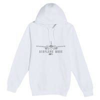 Airplane Mode Funny Pilot Aviation Premium Pullover Hoodie