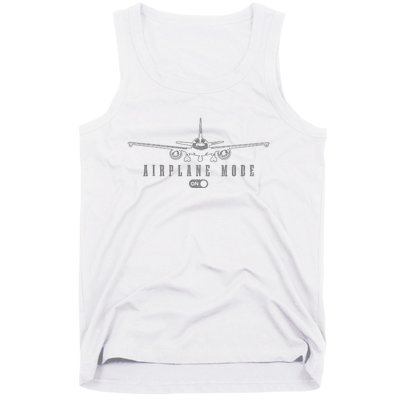 Airplane Mode Funny Pilot Aviation Tank Top