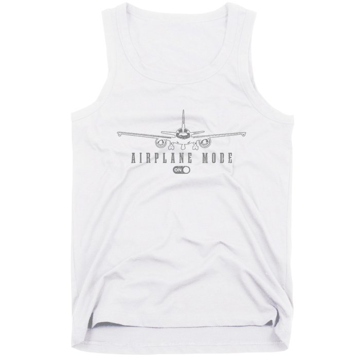 Airplane Mode Funny Pilot Aviation Tank Top