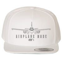 Airplane Mode Funny Pilot Aviation Wool Snapback Cap