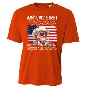 Aint My First Rodeo Taking America Back Donald Trump Usa 2024 Cooling Performance Crew T-Shirt