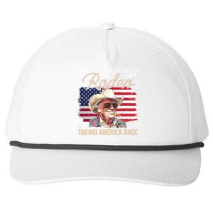 Aint My First Rodeo Taking America Back Donald Trump Usa 2024 Snapback Five-Panel Rope Hat