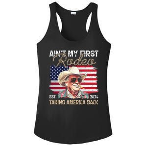 Aint My First Rodeo Taking America Back Donald Trump Usa 2024 Ladies PosiCharge Competitor Racerback Tank