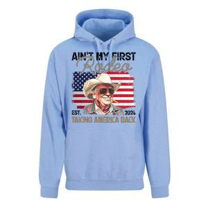 Aint My First Rodeo Taking America Back Donald Trump Usa 2024 Unisex Surf Hoodie