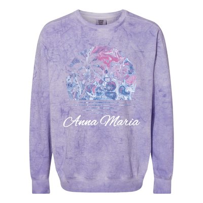 Anna Maria Florida Vacation Beach Island Family Group Gift Cool Gift Colorblast Crewneck Sweatshirt