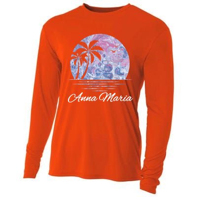 Anna Maria Florida Vacation Beach Island Family Group Gift Cool Gift Cooling Performance Long Sleeve Crew