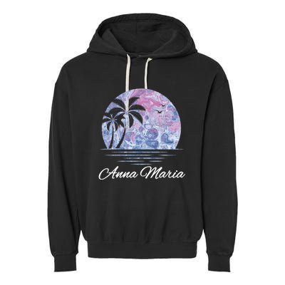 Anna Maria Florida Vacation Beach Island Family Group Gift Cool Gift Garment-Dyed Fleece Hoodie