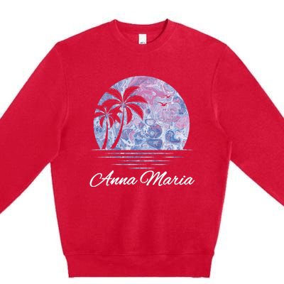 Anna Maria Florida Vacation Beach Island Family Group Gift Cool Gift Premium Crewneck Sweatshirt